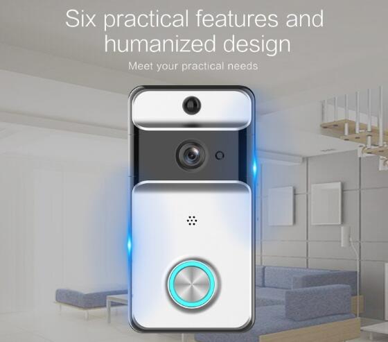 Wireless video infrared night vision door machine